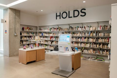 Holds pick up area at Bob Prittie Metrotown Holds pick up area at Bob Prittie Metrotown