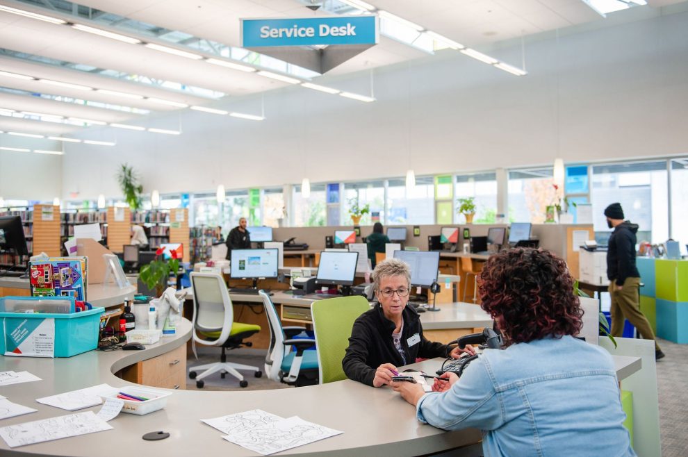 Service desk at Tommy Douglas Service desk at Tommy Douglas